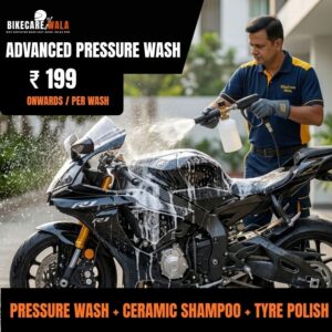 Pressure Wash + Ceramic Shampoo + Tyre Polish